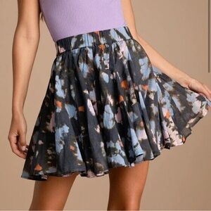 Free People Multicolor Floral Mini Skirt